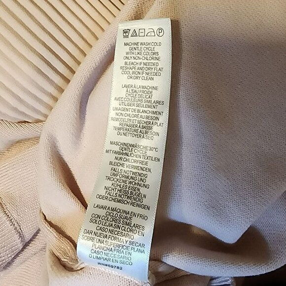 Adrianna Papell Pink Tiered Flutter Sleeve Sweater – Size Large - Picture 8 of 9